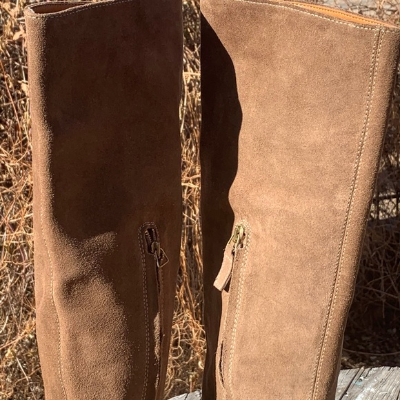 Zara Woman Suede Riding Boots Size EU 40 US 9 - Picture 10 of 16
